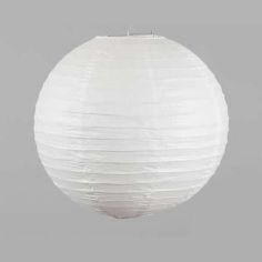 16" White Paper Lantern Lamp Shade