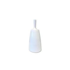 Free Standing Plastic Toilet Brush & Holder - White