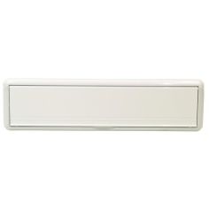 White uPVC Telescopic 10" Letter Plate