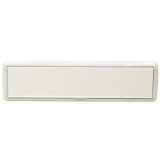 White uPVC Telescopic 10" Letter Plate