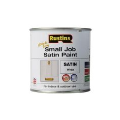 Rustins Quick Dry Small Job Satin Paint - White 250ml