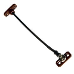 JACKLOC Perma Permanent Swivel/Stud Window Restrictor - Brown