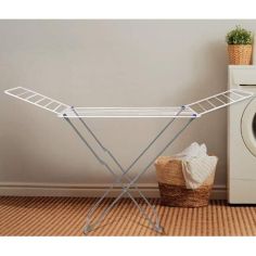 Grey Winged Clothes Airer