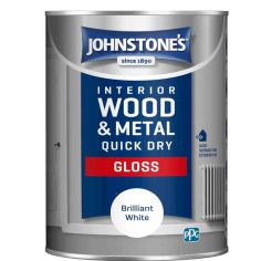 Johnstone's Quick Dry Gloss - Brilliant White 1.25L