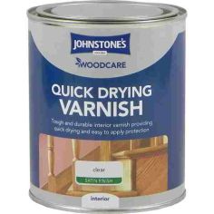 Johnstone's Quick Drying Interior Floor Varnish Clear Satin Finish - 2.5L