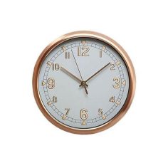 Hometime Copper Frame Wall Clock - 29cm