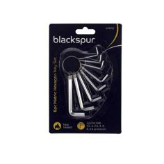 Blackspur 8 Piece Metric Hex Key Wrench Set