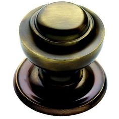 Antique Brass Victorian Round Centre Door Knob