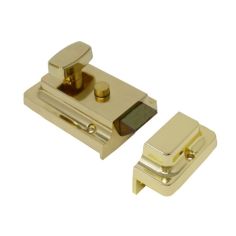 Yale Essential Polished Brass Night Latch