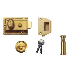 Yale Nightlatch with Door Viewer Kit