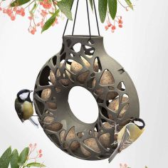 Yara Bird Feeder Recycled Grey With Rope