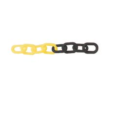 Amig Yellow & Black Plastic Chain - Price Per Metre