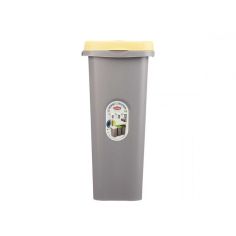 Yellow Recycling Bin with Bag Holder 