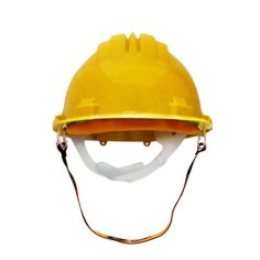 Yellow Safety Helmet with Chinstrap