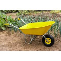 Ambassador Boxed Wheelbarrow 85L Yellow
