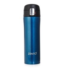 Push Button Vacuum Tumbler Metallic Blue - 450ML