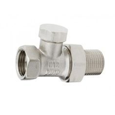 Straight Shut Off Radiator Valve - 1/2"