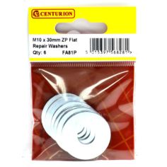 Zinc Plated Flat Repair Washers M10 x 30mm 