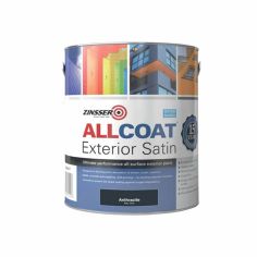 Zinsser AllCoat Exterior Water Based Satin Paint - 1L Anthracite