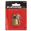 Blackspur 20mm Padlock – Brass Finish with 2 Keys