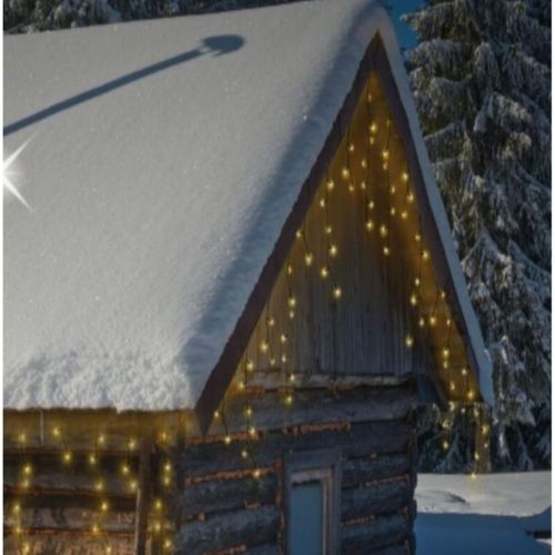 12m warm white icicle lights hot sale