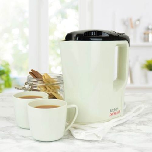 Buy an Kitchen Perfected 1000w 0.9Ltr Corded Lightweight Travel Kettle with 2 cups travel bag Cream Black Online in Ireland at Lenehans.ie Your kitchen appliances Expert