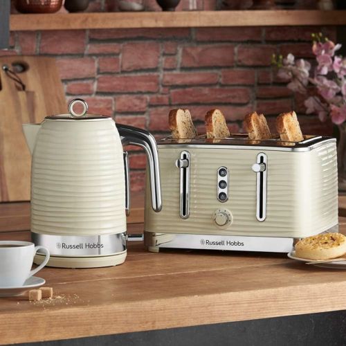 Russell hobbs 4 slice toaster cream on sale