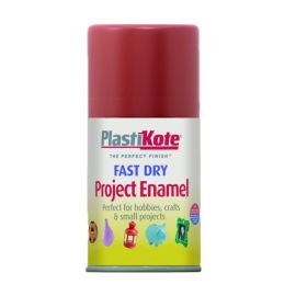 Plastikote Fast Dry Project Enamel Spray Paint - Insignia Red 100ml