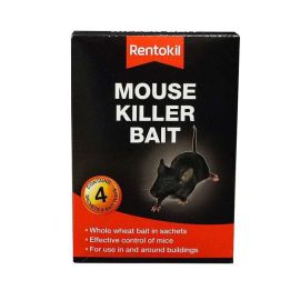 Rentokil Mouse Killer Bait - 4 Sachets & Bait Trays