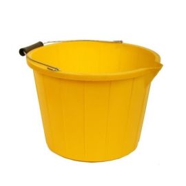 Heavy Duty 3 Gallon Yellow Bucket