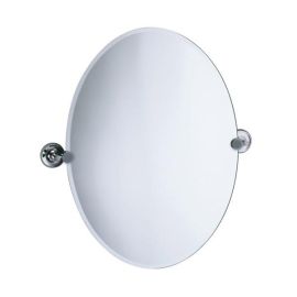 Grosvenor Collection Chrome Oval Swing Mirror
