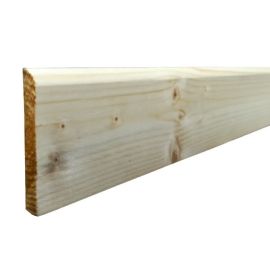 White Deal Bull Nose Architrave - 16 x 100 x 2.4m