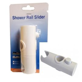 Shower Rail Slider - White 25mm