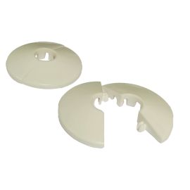 White 15mm Pipe Collar - Pack Of 2