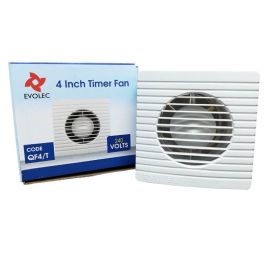 Evolec 4" Vent Extractor Fan With Timer