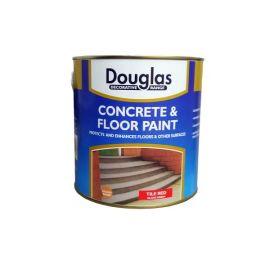 Douglas Concrete & Floor Paint - Tile Red Satin Finish 2.5L