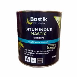 Bostik Bituminous Mastic For Waterproofing Roofs - 1.2L