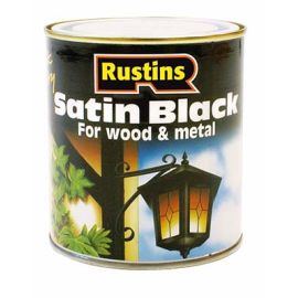 Rustins Quick Dry Paint Black Satin 2.5L