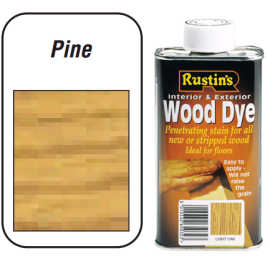 Rustins Wood Dye For Interior & Exterior - Pine 250ml