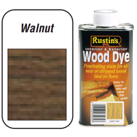 Rustins Wood Dye For Interior & Exterior - Walnut 250ml