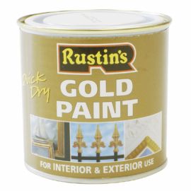 Rustins Quick Dry Gold Paint 250ml