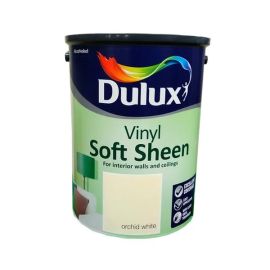 Dulux Vinyl Soft Sheen Paint - Orchid White 5L
