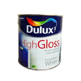 Dulux High Gloss Paint - Pure Brilliant White 2.5L