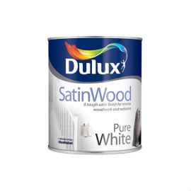 Dulux Satinwood Paint - Pure White 750ml