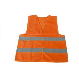 Orange High Vis Reflective Safety Vest - L
