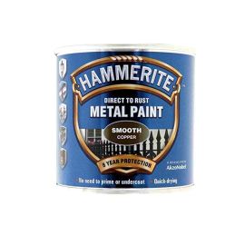 Hammerite Direct To Rust Metal Paint - Smooth Copper 250ml