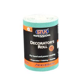 5m 120 Grit 115mm Decorator's Green Paper Roll