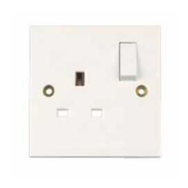 13 Amp Switched Socket White 1 Gang