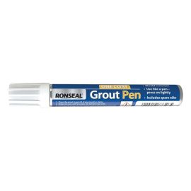Ronseal Brilliant White One Coat Grout Pen - 7ml