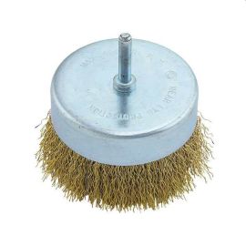 F.F.Group Wire Wheel Brush Cup With Shank - 75mm